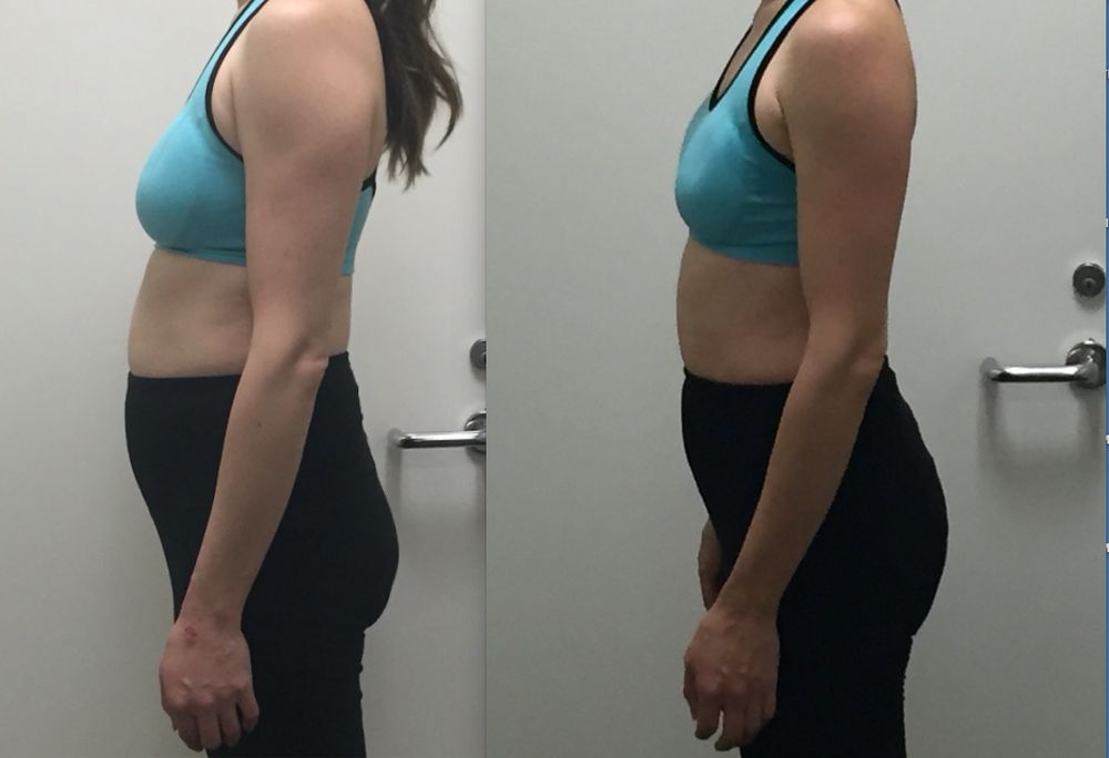Personal training before and after result