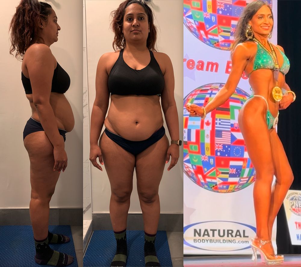 Female personal training transformation