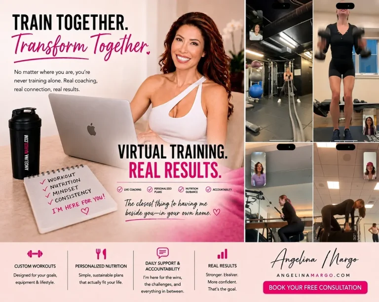 Remote virtual personal training with Angelina Margo